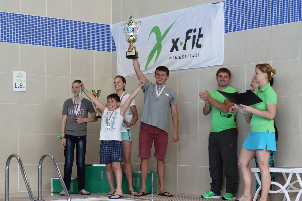 Детские соревнования по плаванию X-Fit